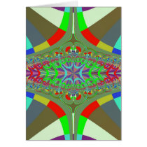 Neon Lights Ladder Fractal Cards