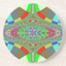 Neon Lights Ladder Fractal Coasters