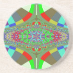 Neon Lights Ladder Fractal Coasters