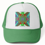 Neon Lights Ladder Fractal Hat