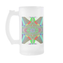 Neon Lights Ladder Fractal Coffee Mug