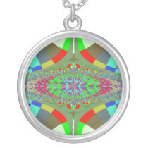 Neon Lights Ladder Fractal Pendants