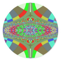 Neon Lights Ladder Fractal Sticker