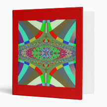 Neon Lights Ladder Fractal Vinyl Binder