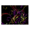 Neon Linear Dance Card