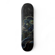 Neon Lion Skateboard by hackshark Neon Lion Skateboard