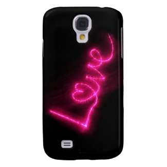 Neon Love Heart Bright Pink and Black