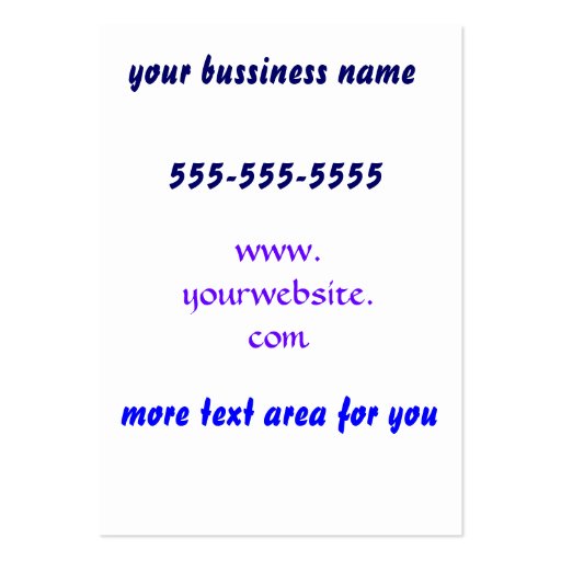 Neon Mane Business cards (back side)