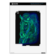 Neon Mane iPad 3 Skins