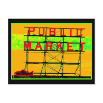 Neon Market postcards by rdwnggrl Neon Market postcards