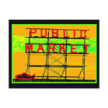 Neon Market Postcard