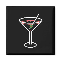 Neon Martini magnets