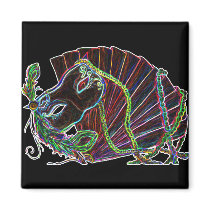 Neon Masquerade Magnet