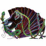 Neon Masquerade Photo Sculpture