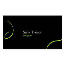 Neon Minimal - Green business cards