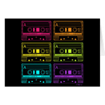 Neon Mix Tapes cards