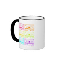 Neon Mix Tapes mugs