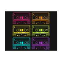 Neon Mix Tapes postcards