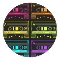 Neon Mix Tapes stickers