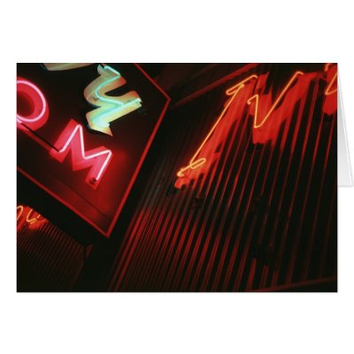 Neon Moods II Greeting Cards by lightetchings