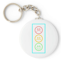 Neon Moody Stoplight keychains