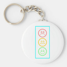 Neon Moody Stoplight Keychains