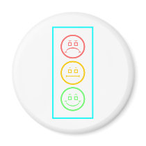 Neon Moody Stoplight magnets