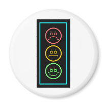 Neon Moody Stoplight magnets
