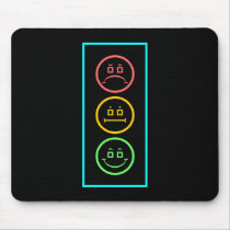 Neon Moody Stoplight mousepads