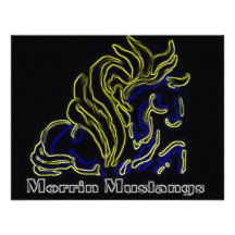 Neon Morrin Mustang Invite