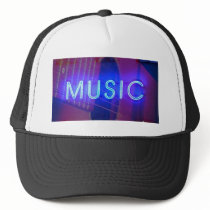 Neon Music Ball Cap hats