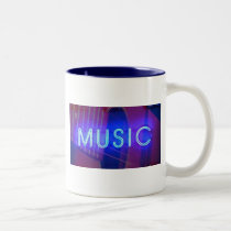 Neon Music Coffee Mug mugs