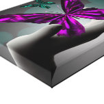 Neon Mystic Butterflies Stretched Canvas Prints