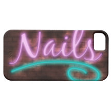 Neon Nails Sign iPhone 5 Case