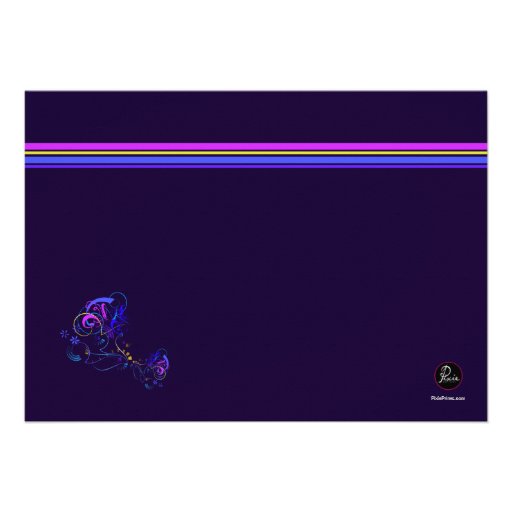 Neon Night Photo Invitation