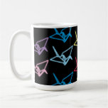 Neon Paper Cranes Mug