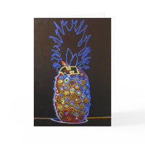 Neon Pineapple Greeting Card / Invitation cards