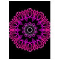 Neon Pink Space Flower t-shirts by dndartstudio Neon Pink Space Flower t-shirts