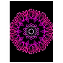 Neon Pink Space Flower t-shirts