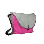 Neon Pink & Steel Woodgrain Rickshaw Messenger Bag messenger bags