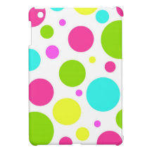 Neon Polka Dot iPad Mini Case
