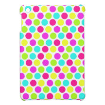 Neon Polka Dots iPad Mini Case