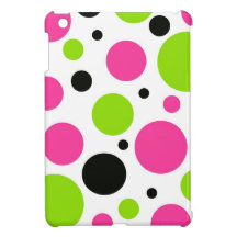 Neon Polka Dots iPad Mini Case