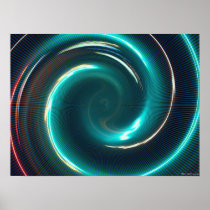Neon psychedelic  spiral posters