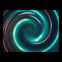 Neon psychedelic  spiral posters