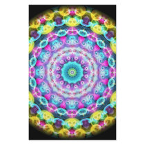 neon rainbow peacock personalized stationery