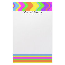 Neon Rainbow Stationary stationery
