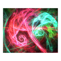 Neon Rings EbsqArt Print posters