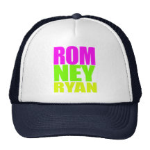 NEON ROMNEY RYAN 2012.png Trucker Hats