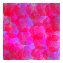 Neon Roses Print